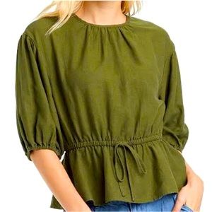 Who What Wear balloon sleeve blouse - Large